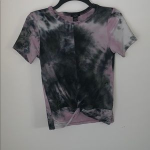 Pink tie dye t shirt